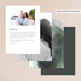 "Fancy Marble" - Foil-Pressed Menus in Moss by Phrosné Barwood - Back of Card Options