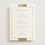 "Refined style" - Foil-Pressed Menus in Slate by Stacey Meacham - Front
