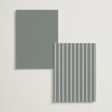 "Refined style" - Foil-Pressed Menus in Slate by Stacey Meacham - Back of Card Options