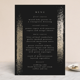 "the mill park" - Foil-Pressed Menus in Tuxedo by Phrosné Barwood - Front