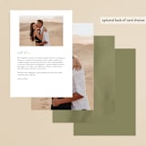 "Cascading Vine" - Foil-Pressed Menus in Ivory by Susan Moyal - Back of Card Options