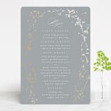 "love drops" - Foil-Pressed Menus in Pale by Phrosné Barwood - Front