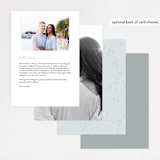 "love drops" - Foil-Pressed Menus in Pale by Phrosné Barwood - Back of Card Options