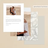 "Fresh Vines" - Foil-Pressed Menus in Fern by Susan Moyal - Back of Card Options