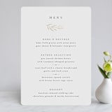 "Chic Wreath" - Foil-Pressed Menus in Classic by Kelly Schmidt - Front