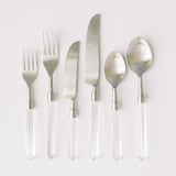 "PRISM FLATWARE // 6 PIECE SET IN CLEAR + SILVER" - Flatware Sets in natural by borrowed BLU
