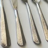 "FORGED FLATWARE // 6 PIECE SET IN SILVER" - Flatware Sets in white by borrowed BLU
