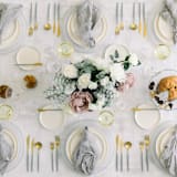 "LUNA FLATWARE // 5 PIECE SET IN GREY + GOLD" - Flatware Sets in gray by borrowed BLU