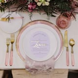 "PRISM FLATWARE // 6 PIECE SET IN ROSEWATER + GOLD" - Flatware Sets in pink by borrowed BLU