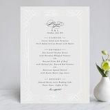 "Opulent Border" - Gloss-Press® Menus in Stone by Hooray Creative - Front