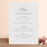 "Promise" - Gloss-Press® Menus in Snow by Design Lotus - Front