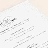 "Promise" - Gloss-Press® Menus in Snow by Design Lotus - Detail