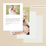 "Gilded Wildflowers" - Gloss-Press® Menus in Cloud by Rochelle Renee - Back of Card Options