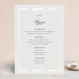 "Lasting love" - Gloss-Press® Menus in Moonstone by Stacey Meacham - Front