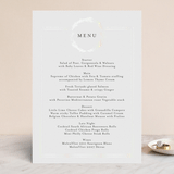 "Little Wreath" - Gloss-Press® Menus in Pearl by Phrosné Barwood - Front