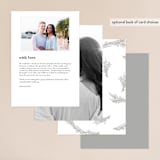 "Little Wreath" - Gloss-Press® Menus in Pearl by Phrosné Barwood - Back of Card Options