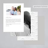 "Art Deco Border" - Gloss-Press® Menus in Crystal by Hooray Creative - Back of Card Options