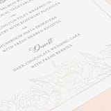 "Blooming Peonies" - Gloss-Press® Menus in Mist by Amy Ngo - Detail