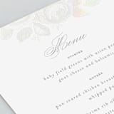"Idyllic" - Gloss-Press® Menus in The Pearl by Design Lotus - Detail
