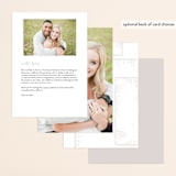 "Dazzling" - Gloss-Press® Menus in Opal by Phrosné Barwood - Back of Card Options