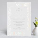 "Beautiful Bouquet" - Gloss-Press® Menus in Cathedral by Jennifer Postorino - Front