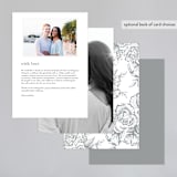 "Beautiful Bouquet" - Gloss-Press® Menus in Cathedral by Jennifer Postorino - Back of Card Options