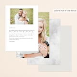 "Chic Wreath" - Gloss-Press® Menus in Cloud by Kelly Schmidt - Back of Card Options