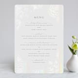 "Au Jardin" - Gloss-Press® Menus in Opal by Rochelle Renee - Front