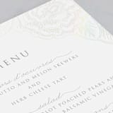 "Au Jardin" - Gloss-Press® Menus in Opal by Rochelle Renee - Detail