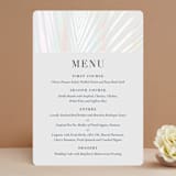 "Pristine" - Gloss-Press® Menus in Pearl by Robin Ott - Front