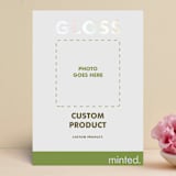 "Portrait Custom" - Gloss-Press® Menus in Iridescent Pearl by Minted - Front