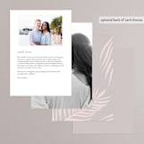 "Palm Vibes" - Gloss-Press® Menus in Porcelain by Pixel and Hank - Back of Card Options