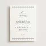 "Pearls" - Gloss-Press® Menus in Silk by mo kelley - Front