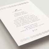 "Pearls" - Gloss-Press® Menus in Silk by mo kelley - Detail