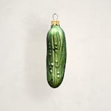 "Pickle Glass Ornament by Glass By Iness" - Ornaments in Gherkin by Minted - Front