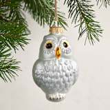 "Silver Owl Glass Ornament by Glass By Iness" - Ornaments in Silver by Minted - In-Situ