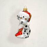 "Dalmation Glass Ornament by Glass By Iness" - Ornaments in Spots by Minted - Front