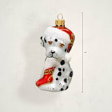 "Dalmation Glass Ornament by Glass By Iness" - Ornaments in Spots by Minted - Dimensions