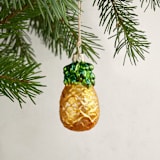 "Pineapple Glass Ornament by Whitehurst" - Ornaments in Amber by Minted - In-Situ