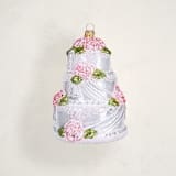 "Wedding Cake Glass Ornament by Whitehurst" - Ornaments in Buttercream by Minted - Front
