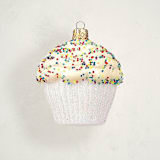 "Cupcake Glass Ornament by Whitehurst" - Ornaments in Sprinkles by Minted - Front