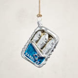 "Tinned Sardines" - Ornaments in Silver by Minted - Front