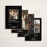 "Garden Peace" - Minted x The Met Holiday Cards in Coal by Angela Marzuki - Back of Card Options