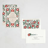 "Applique Floral" - Minted x The Met Holiday Cards in Buttercream by Alethea and Ruth - Assembled