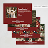 "Silk Animal Carpet" - Minted x The Met Holiday Cards in Berry by Angel Walker - Back of Card Options