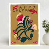 "Winter Flower" - Minted x The Met Holiday Cards in Golden by Elliot Stokes - Front