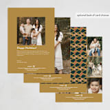 "Winter Flower" - Minted x The Met Holiday Cards in Golden by Elliot Stokes - Back of Card Options