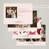 "Floral Bliss" - Minted x The Met Holiday Cards in Mulled Wine by Nicole Simms - Back of Card