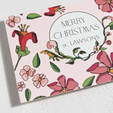 "Floral Bliss" - Minted x The Met Holiday Cards in Mulled Wine by Nicole Simms - Close-Up