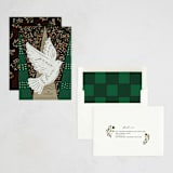 "Peaceful Holiday" - Minted x The Met Holiday Cards in Fir by iamtanya - Assembled